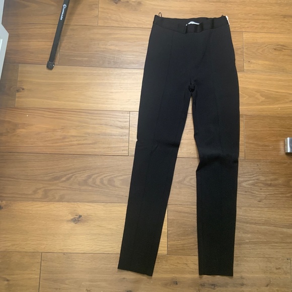 Authentic GIVENCHY Punto Milano Black Leggings with silver zipper at the side - Picture 3 of 9